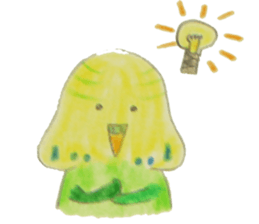 Cockatiel & Budgerigar (Hand-painted) sticker #9471921