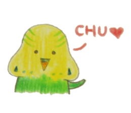 Cockatiel & Budgerigar (Hand-painted) sticker #9471922