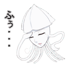 He is "IKEMEN" and a squid. sticker #9472291