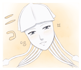 He is "IKEMEN" and a squid. sticker #9472300