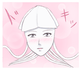 He is "IKEMEN" and a squid. sticker #9472301