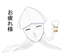 He is "IKEMEN" and a squid. sticker #9472317