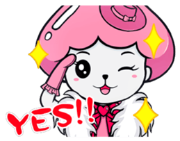 Ms. Jellyfish NO.3 (Inscribed board) sticker #9473454