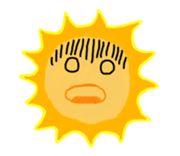 Funny Sun sticker #9474043