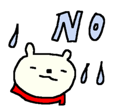 English cute bear stickers. sticker #9475176