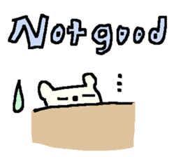 English cute bear stickers. sticker #9475203