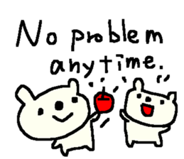 English cute bear stickers. sticker #9475206