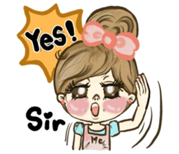 ME girl living nail 3 sticker #9477057