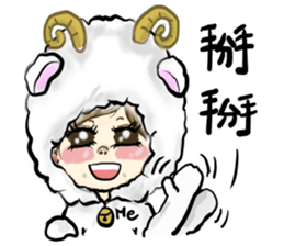 ME girl living nail 3 sticker #9477086