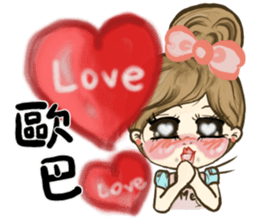 ME girl living nail 3 sticker #9477092