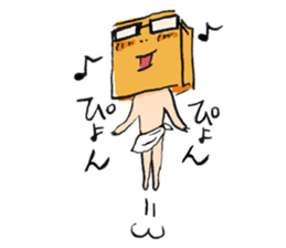 Mr.fairy wearing paper bag sticker #9477315