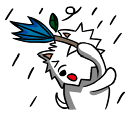 White Pomeranian enjoy life sticker #9477512