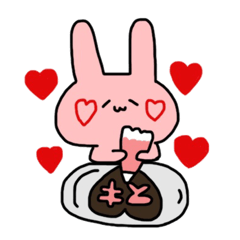 So cute! Rabbit sticker