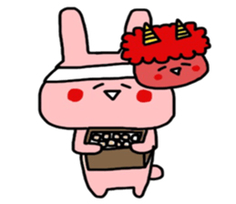 So cute! Rabbit sticker sticker #9478256