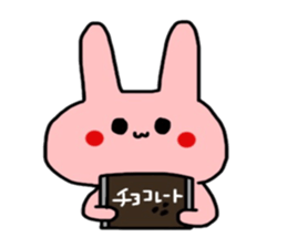 So cute! Rabbit sticker sticker #9478260
