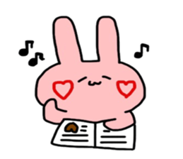 So cute! Rabbit sticker sticker #9478261