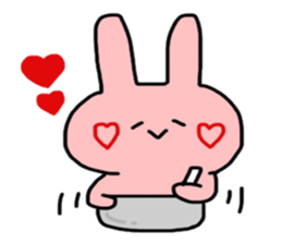 So cute! Rabbit sticker sticker #9478262