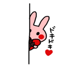 So cute! Rabbit sticker sticker #9478264