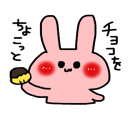 So cute! Rabbit sticker sticker #9478271