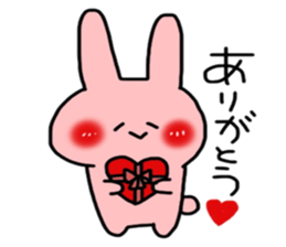 So cute! Rabbit sticker sticker #9478274