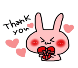 So cute! Rabbit sticker sticker #9478275