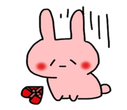 So cute! Rabbit sticker sticker #9478276