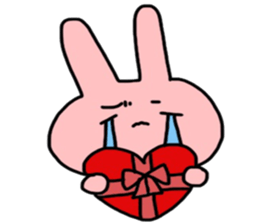 So cute! Rabbit sticker sticker #9478277