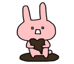 So cute! Rabbit sticker sticker #9478278