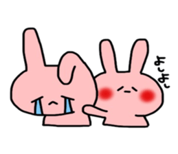 So cute! Rabbit sticker sticker #9478279