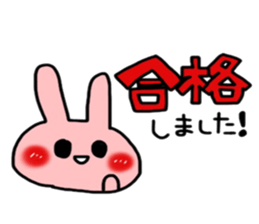 So cute! Rabbit sticker sticker #9478286