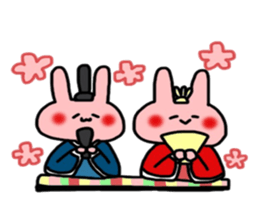 So cute! Rabbit sticker sticker #9478288