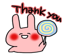 So cute! Rabbit sticker sticker #9478290