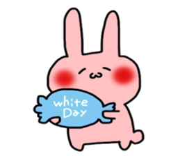 So cute! Rabbit sticker sticker #9478291