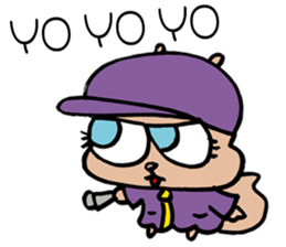 SQUIRREL HIP HOP NEW SCHOOL sticker #9479268