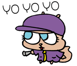 SQUIRREL HIP HOP NEW SCHOOL sticker #9479268