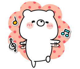 Always loose honorific white bear sticker #9479445