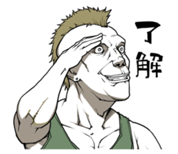 Various Mohican Heads sticker #9480017