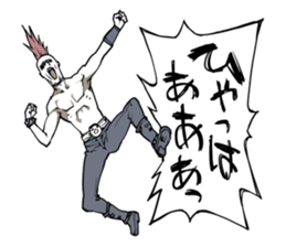 Various Mohican Heads sticker #9480030