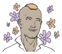 Various Mohican Heads sticker #9480043