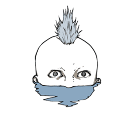 Various Mohican Heads sticker #9480055