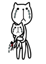 the cat loves words sticker #9481048