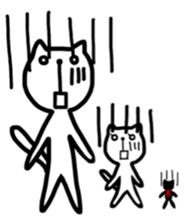 the cat loves words sticker #9481049