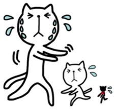 the cat loves words sticker #9481053