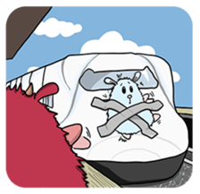 Some monsters are mean. sticker #9481701