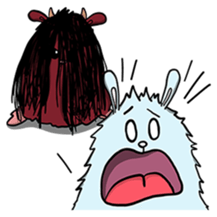 Some monsters are mean. sticker #9481703