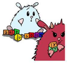 Some monsters are mean. sticker #9481704