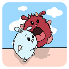 Some monsters are mean. sticker #9481707