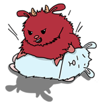 Some monsters are mean. sticker #9481718