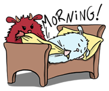 Some monsters are mean. sticker #9481722