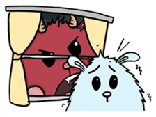 Some monsters are mean. sticker #9481730